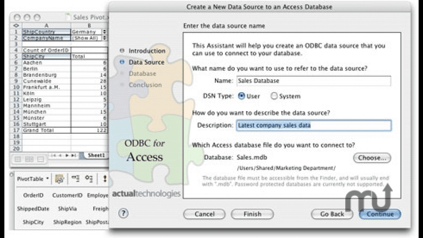 free odbc driver for mac excel